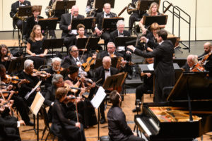 Maestro Geoffrey Pope leads BCSO & piano soloist Georji Slavchev