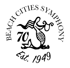 Beach Cities Symphony Orchestra 70th Logo