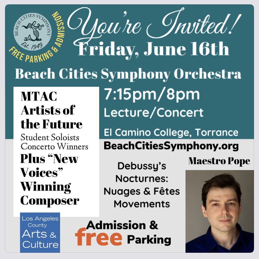 FREE! BCSO 73rd Season's Final Concert on June 16th!